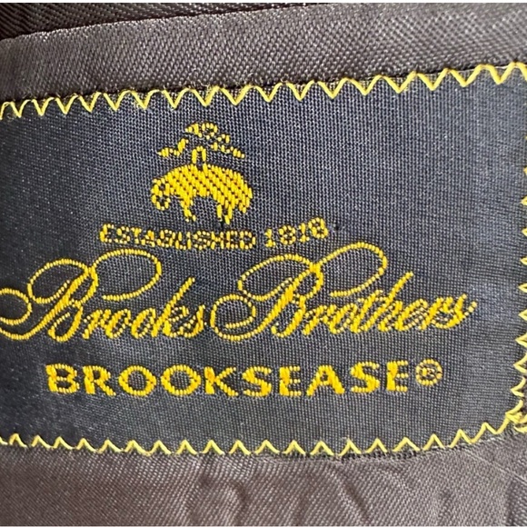 BROOKS BROTHERS Brooksease Wool Navy 2 Button Jacket with Gold Buttons Size 43R - Picture 5 of 11